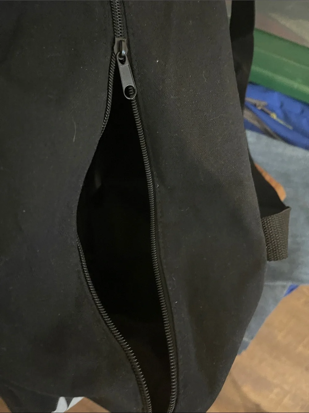 Vans Black Duffel Bag with White Checker Accents